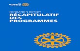 Fondation Rotary Recapitulatif Des Programmes