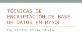 Técnicas de Encriptación de Base de Datos en Mysql