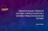producto escalar y producto vectorial