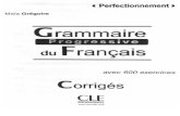 Grammaire Progressive Perfectionnement Corriges 2012