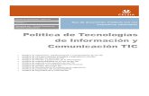 Politica Tecnologias de Informacion y Comunicacion TIC