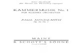 Hindemith - Kammermusik No. 1, Op. 24 (Orch. Score)