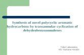 Tobe Laboratory M1 Yamane Hiroshi Synthesis of novel polycyclic aromatic hydrocarbons by transannular cyclization of dehydrobenzoannulenes.