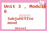 Unit 3, Module 6 虚拟语气 Subjunctive mood Unreal conditionals.