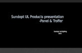 Sundopt UL Products presentation -Panel & Troffer Sundopt led lighting 2015.