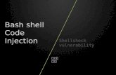 Bash shell Code Injection 윤신필립 하승범. 1.What is ShellShock. 2.Background Knowledge. 3.Shellshock CVE-2014-6271 4.Additional vulnerabilities 5.Dangerousness.