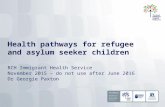 Health pathways for refugee and asylum seeker children RCH Immigrant Health Service November 2015 – do not use after June 2016 Dr Georgie Paxton.