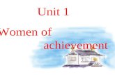 Unit 1 Women of achievement Warming Up Pre-reading Reading Homework.