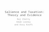 Salience and Taxation: Theory and Evidence Raj Chetty Adam Looney and Kory Kroft.