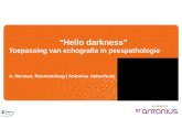 “Hello darkness” Toepassing van echografie in peespathologie A. Herman, Reumatoloog | Antonius ziekenhuis|