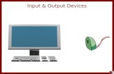 Input & Output Devices.  An input device captures data and sends it to a computer system.  Input devices convert physical movement, such as key pressing,