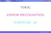 TOEIC © 2015 albert-learning.com TOEIC ERROR RECOGNITION EXERCISE 33.