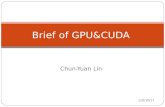 Chun-Yuan Lin Brief of GPU&CUDA 2015/12/16. Introduce to Myself Name: Chun-Yuan Lin ( 林俊淵 ) (1977) Education: Ph.D., Dept. CS, FCU Univ. Experience: Post.
