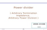 AEL 1 2015-12-16 Power divider ( Arbitrary Termination Impedance, Arbitrary Power Division ) 2004-21566 유지호.