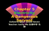 Chapter 5 Electricity A Dangerous Servant Oxford English Grade Seven Teacher: kathy Ma 东湖中学 马静.