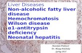 Liver Diseases Non-alcoholic fatty liver disease Hemochromatosis Wilson disease α 1-antitrypsin deficiency Neonatal hepatitis Associate Professor Dr. Alexey.