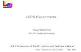 Takashi NAKANO (RCNP, Osaka University) Joint Symposium of 'Exotic Hadron' and 'Hadrons in Nuclei' New Frontiers in QCD 2010 Feb. 18th LEPS Experiments.