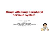 Drugs affecting peripheral nervous system San-Hua Fang, PhD 方三华 Dept. of Pharmacology, School of Medicine, Zhejiang University fshfbzxhq@zju.edu.cn.