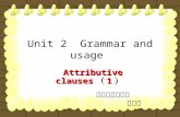 Unit 2 Grammar and usage Attributive clauses （ 1 ） 泗洪县洪翔中学 张倩倩.