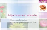 Adjectives and adverbs Rules and practice Kraukhina Helen school 979.