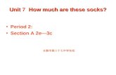 Unit How much are these socks? Unit 7 How much are these socks? Period 2: Section A 2e—3c 长春市第八十七中学东校.