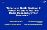 1 Defensive Battle Stations In Network-Centric Warfare: Rapid-Response Cyber Forensics” “Defensive Battle Stations In Network-Centric Warfare: Rapid-Response.