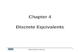 Robotics Research Laboratory 1 Chapter 4 Discrete Equivalents.