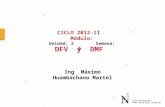 Ing Máximo Huambachano Martel CICLO 2012-II Módulo: Unidad: 2 Semana: 2 DFV y DMF.