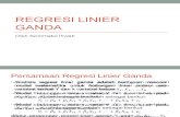 Regresi Dan Korelasi Linier Ganda