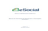Manual ESocial Empregador Domestico Versao 1.3