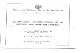 “La novación constitucional en la historia del derecho peruano”