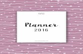 Planner 2016 Blog Que Se Ame