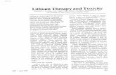Lithium Therapy
