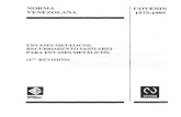 Envases Metalicos Recubrimiento Sanitario Para Envases Metalicos (1ra Revision) Covenin 1573-95