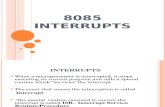Interrupts of 8085