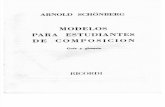 Schoenberg- Modelos de Composición