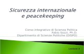 Sicurezza Internazionale e Peacekeeping, di Fabio Sozzi