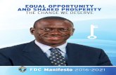 Uganda - FDC Manifesto 2016