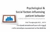 Psychological & Social Factors Influencing Patient Behavior Version 3
