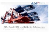 BIC, Excel 2007 und Bilder in Dokumenten QIP-Meeting Bremerhaven 2013-04-15.