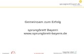 20. April 2015Projektträger: Hauptsponsoren: Gemeinsam zum Erfolg sprungbrett Bayern .