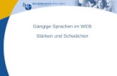 Externes Rechnungswesen Seite 1 Michael Schmitt, CFA Gängige Sprachen im WEB Stärken und Schwächen.