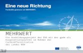 MEHRWERT Ein Ausbildungsprojekt der DAA mit der gpdm als Kooperationspartner im Rahmen der Fachkräfteinitiative des Landes NRW.