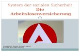 System der sozialen Sicherheit Die Arbeitslosenversicherung 1 Tobias Ehrit, Dennis Böhmer, Marcel Schmidt, Benedikt Scholtes.