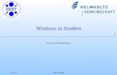 01.06.2015Patrick Rüger1 Windows in Zeuthen Stand und Perspektive.
