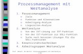 Prof. Umlauf, HU Berlin: Prozessmanagement mit Wertanalyse 1/38 1.Prozessmanagement oZiele oFunktion und Alternativen oArbeitsgang-Analyse oLiegezeiten-Analyse.