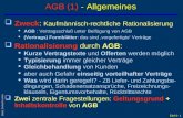 Einf 6- 1 Barta: Zivilrecht online AGB (1) - Allgemeines qZweck: Kaufmännisch-rechtliche Rationalisierung l AGB : Vertragsschluß unter Beifügung von AGB.