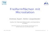 1  GEOMETRIE Wien, 18.Nov.2004 Freiformflächen mit Microstation Andreas Asperl, Stefan Leopoldseder Institut für Diskrete Mathematik.