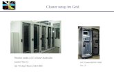 Cluster setup im Grid Worker nodes LCG-cluster Karlsruhe (unser Tier 1) dzt 72 dual Xeon 2.66 GHZ LCG Cluster HEPHY-UIBK Tier „2“