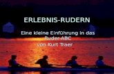 ERLEBNIS-RUDERN Eine kleine Einführung in das Ruder-ABC von Kurt Traer.